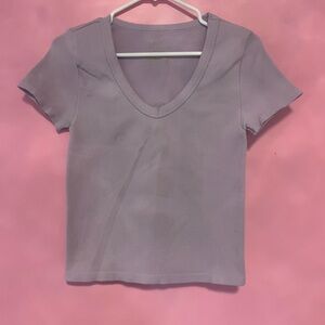 No Boundaries Gray Fitted Short Sleeve T-Shirt